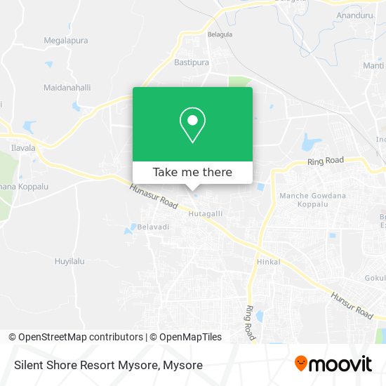 Silent Shore Resort Mysore map