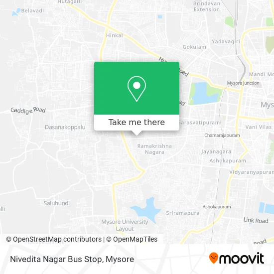 Nivedita Nagar Bus Stop map