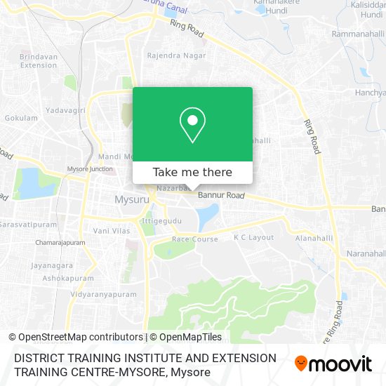 DISTRICT TRAINING INSTITUTE AND EXTENSION TRAINING CENTRE-MYSORE map