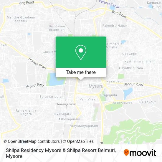 Shilpa Residency Mysore & Shilpa Resort Belmuri map