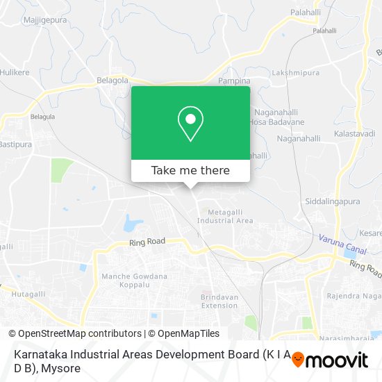 Karnataka Industrial Areas Development Board (K I A D B) map