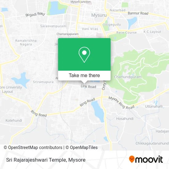 Sri Rajarajeshwari Temple map