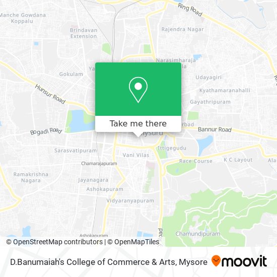 D.Banumaiah's College of Commerce & Arts map