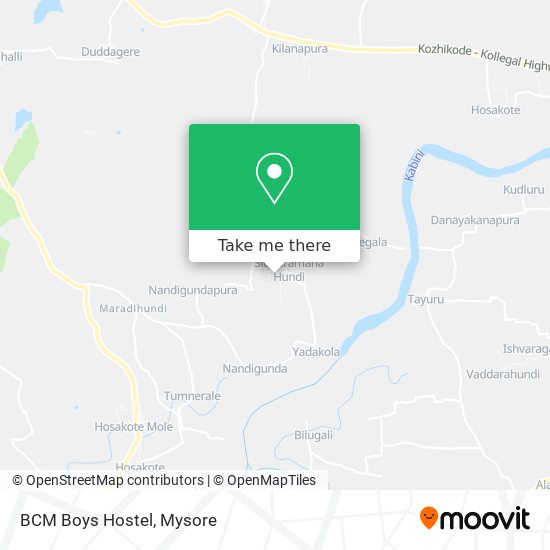 BCM Boys Hostel map