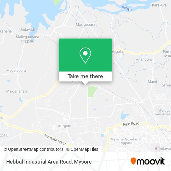 Hebbal Industrial Area Road map