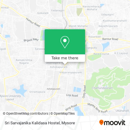 Sri Sarvajanika Kalidasa Hostel map