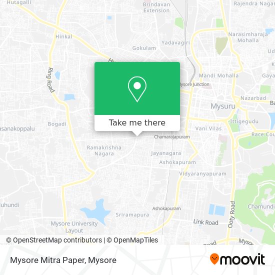 Mysore Mitra Paper map