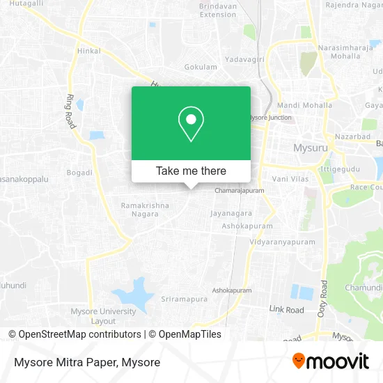 Mysore Mitra Paper map