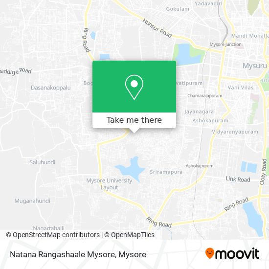 Natana Rangashaale Mysore map