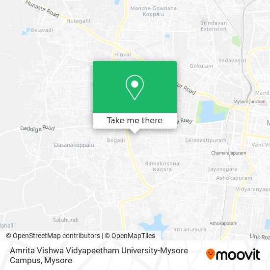 Amrita Vishwa Vidyapeetham University-Mysore Campus map