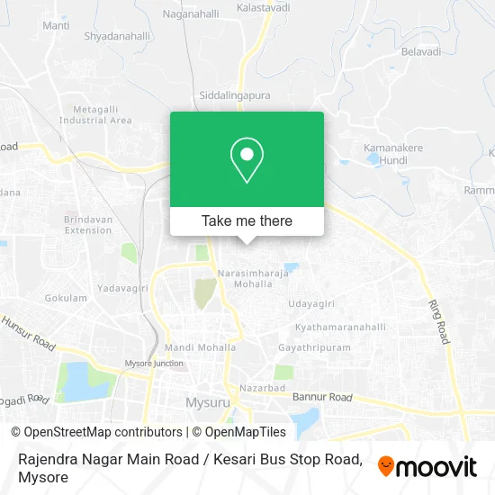 Rajendra Nagar Main Road / Kesari Bus Stop Road map