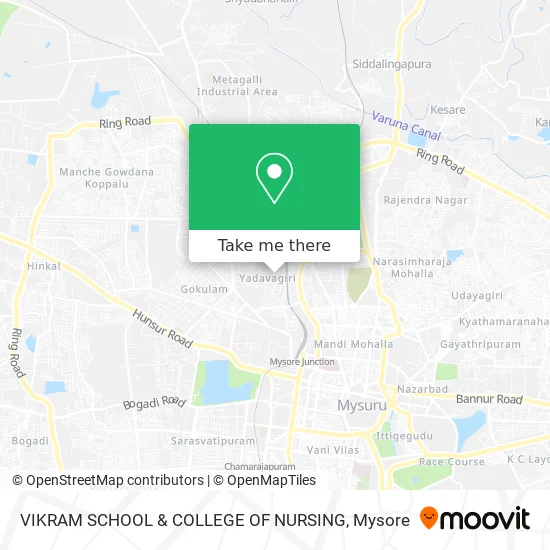 VIKRAM SCHOOL & COLLEGE OF NURSING map