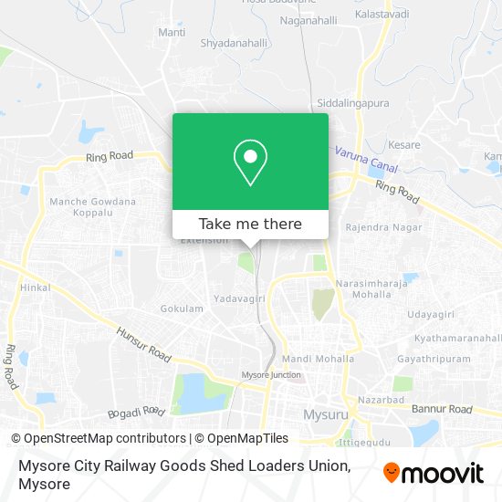 Mysore City Railway Goods Shed Loaders Union map