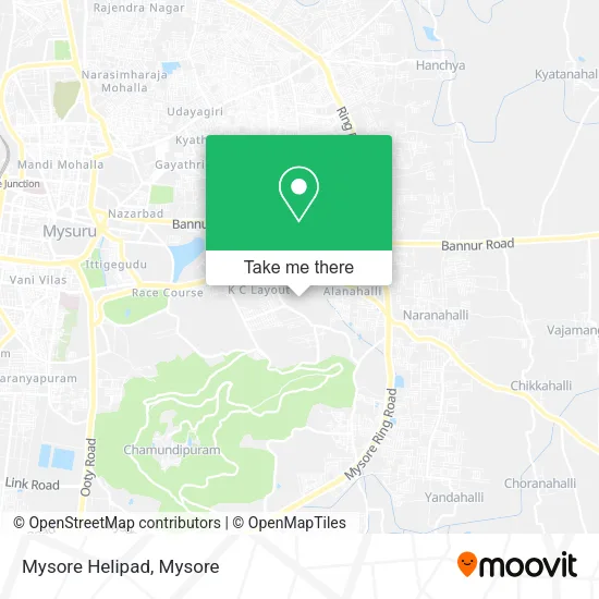 Mysore Helipad map
