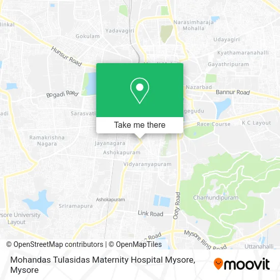 Mohandas Tulasidas Maternity Hospital Mysore map