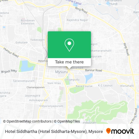 Hotel Siddhartha (Hotel Siddharta-Mysore) map