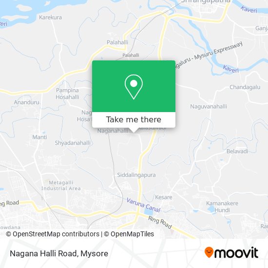 Nagana Halli Road map