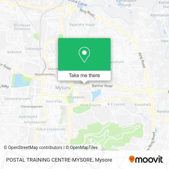 POSTAL TRAINING CENTRE-MYSORE map