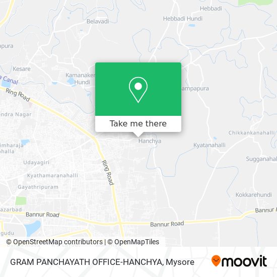 GRAM PANCHAYATH OFFICE-HANCHYA map