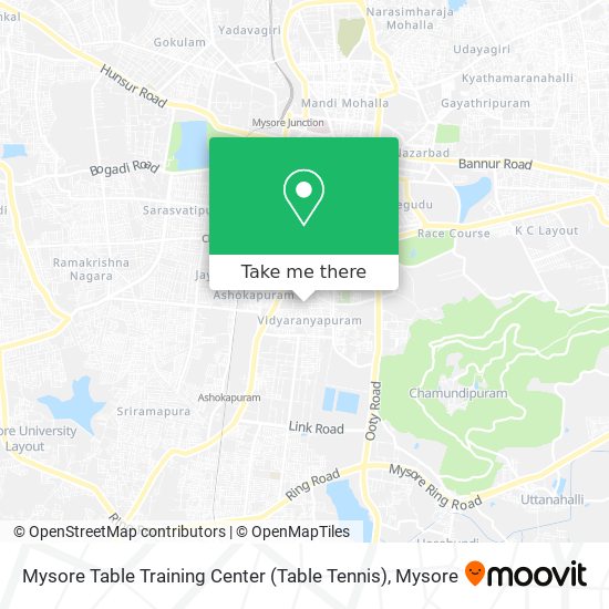 Mysore Table Training Center (Table Tennis) map