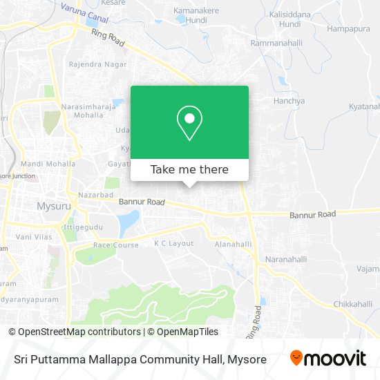 Sri Puttamma Mallappa Community Hall map