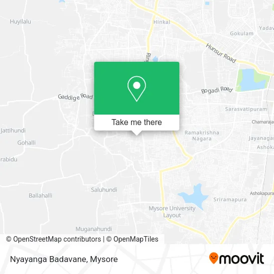 Nyayanga Badavane map