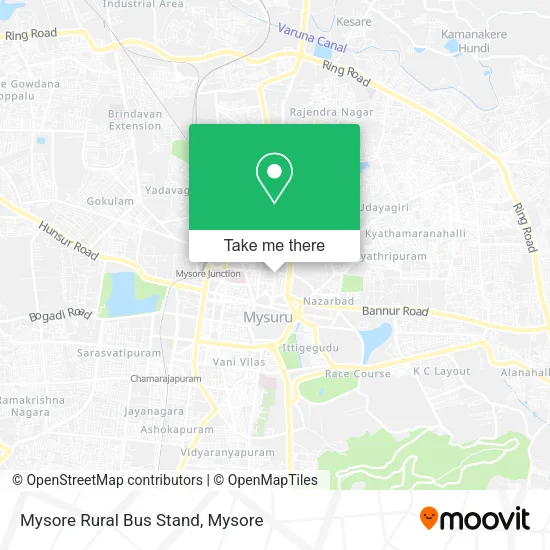 Mysore Rural Bus Stand map