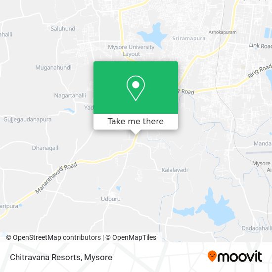 Chitravana Resorts map