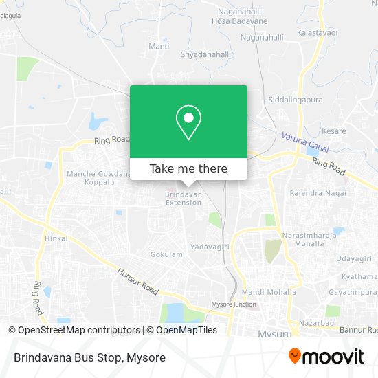 Brindavana Bus Stop map