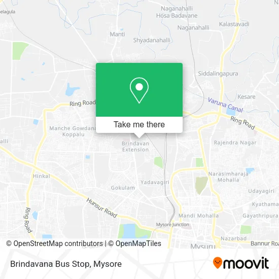 Brindavana Bus Stop map