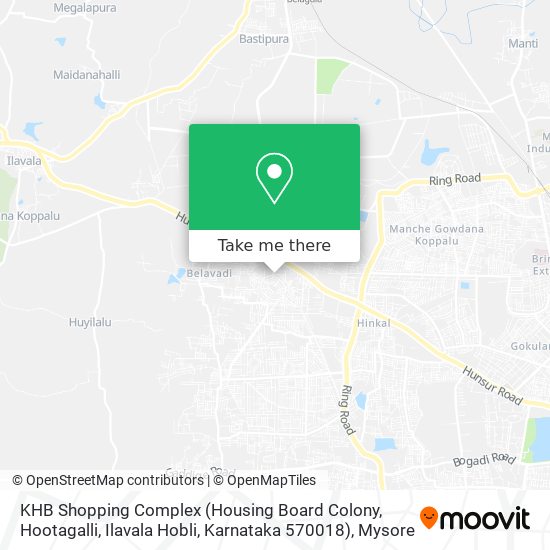 KHB Shopping Complex (Housing Board Colony, Hootagalli, Ilavala Hobli, Karnataka 570018) map