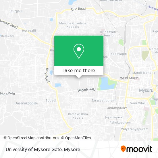 University of Mysore Gate map