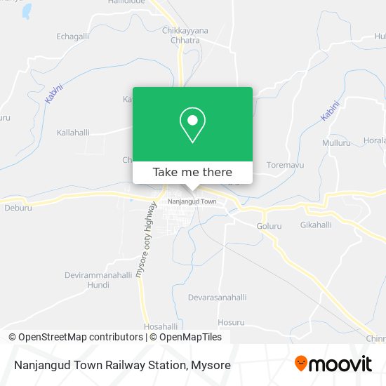 Nanjangud Town Railway Station map