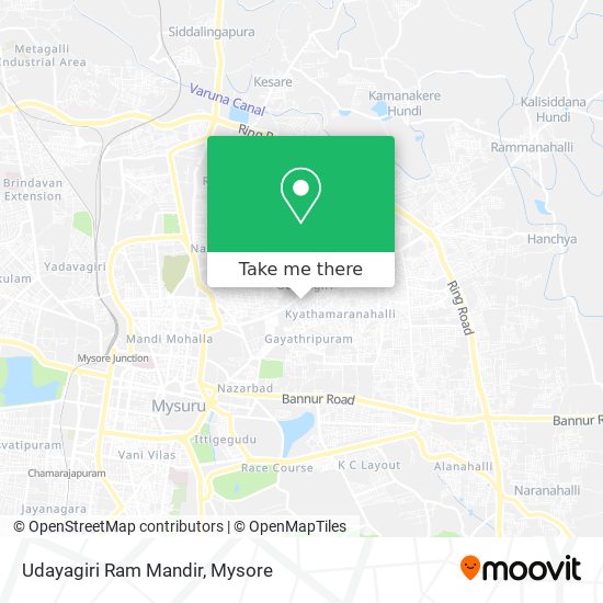 Udayagiri Ram Mandir map