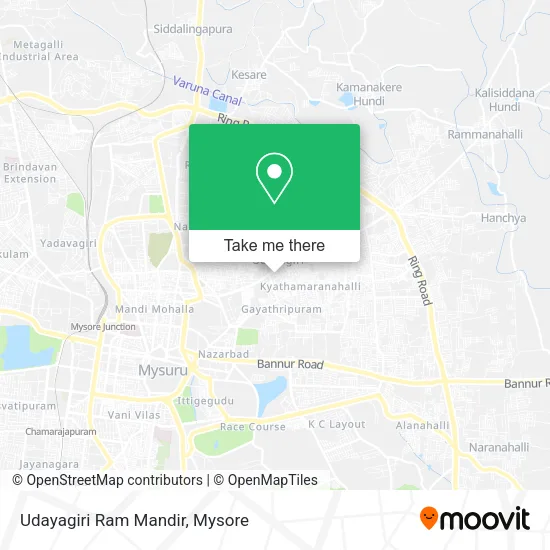 Udayagiri Ram Mandir map