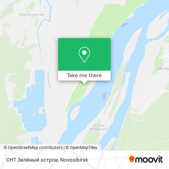 СНТ Зелёный остров map