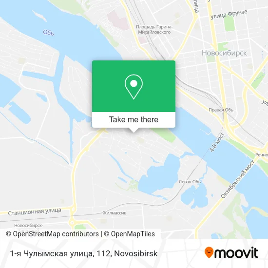 1-я Чулымская улица, 112 map