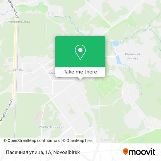 Пасечная улица, 1А map