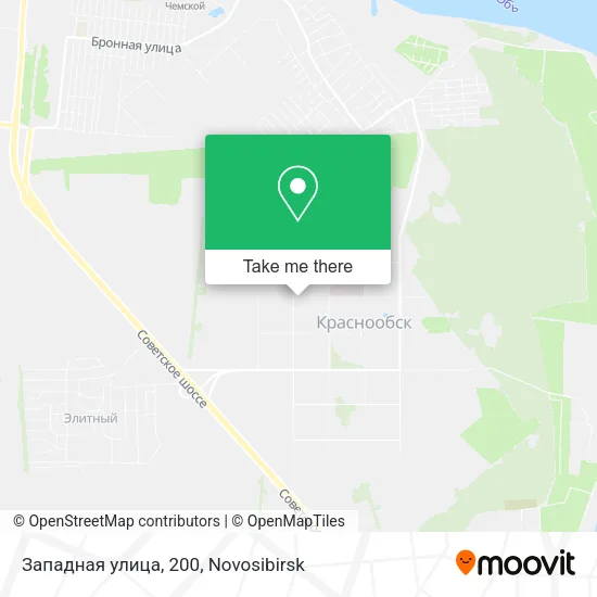 Западная улица, 200 map
