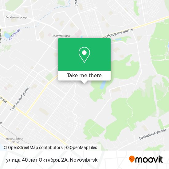 улица 40 лет Октября, 2А map