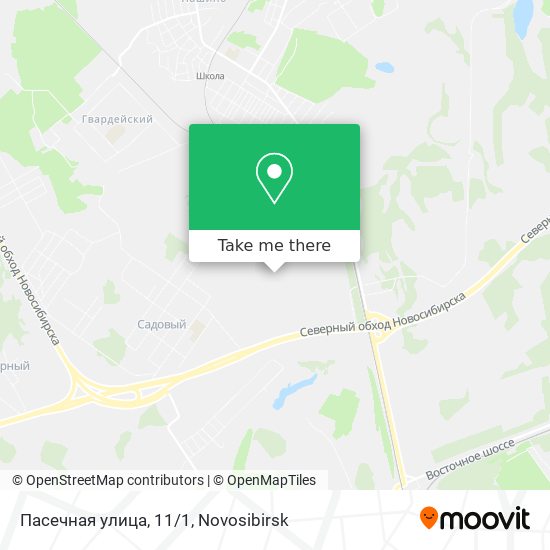 Пасечная улица, 11/1 map