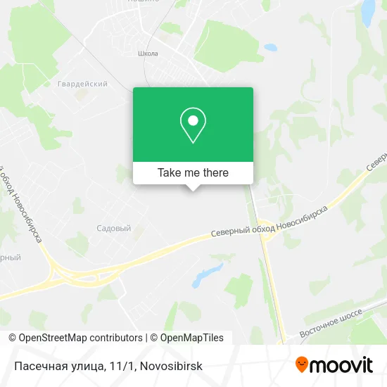 Пасечная улица, 11/1 map
