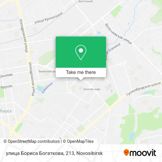 улица Бориса Богаткова, 213 map