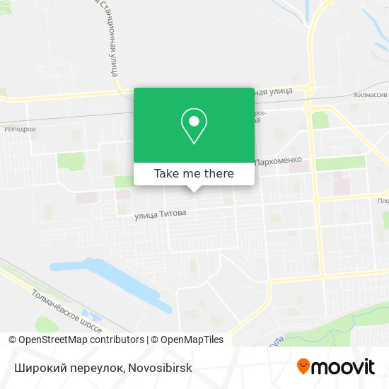 Широкий переулок map