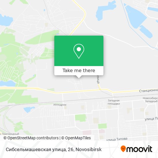 Сибсельмашевская улица, 26 map