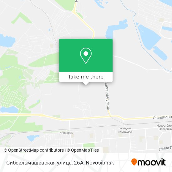 Сибсельмашевская улица, 26А map