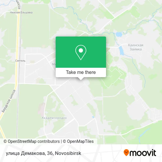 улица Демакова, 36 map
