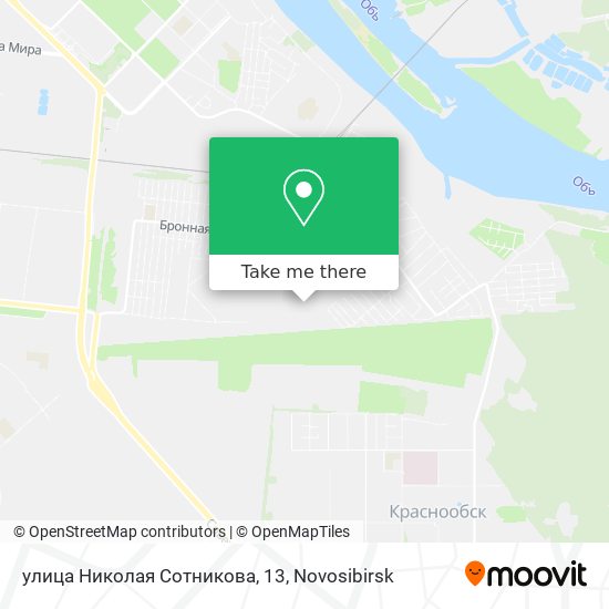 улица Николая Сотникова, 13 map