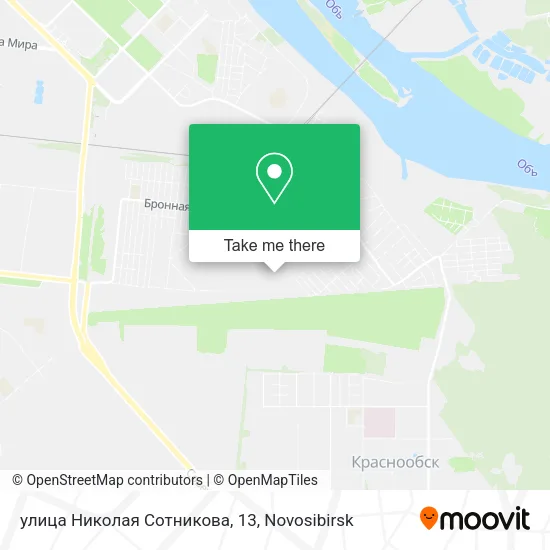 улица Николая Сотникова, 13 map