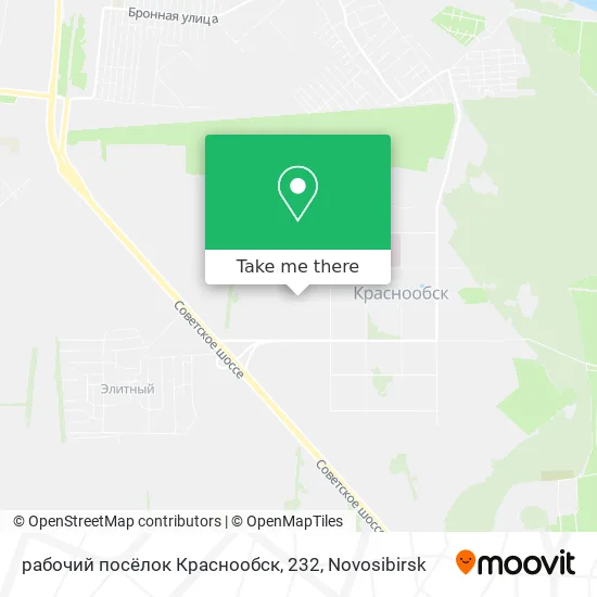рабочий посёлок Краснообск, 232 map